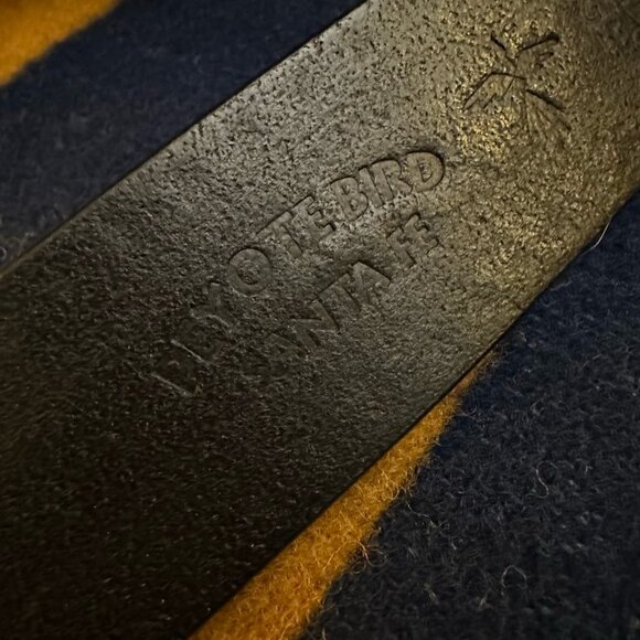 Peyote Bird Sante Fe Embossed Western Leather Belt 34 - Picture 3 of 4